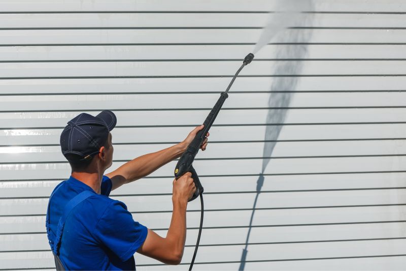Power Washing on a Home Exterior