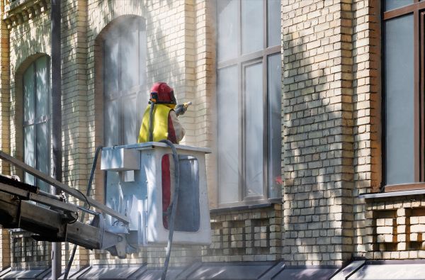 Brick Facade Cleaning in De Pere